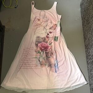 nwt pink floral dress